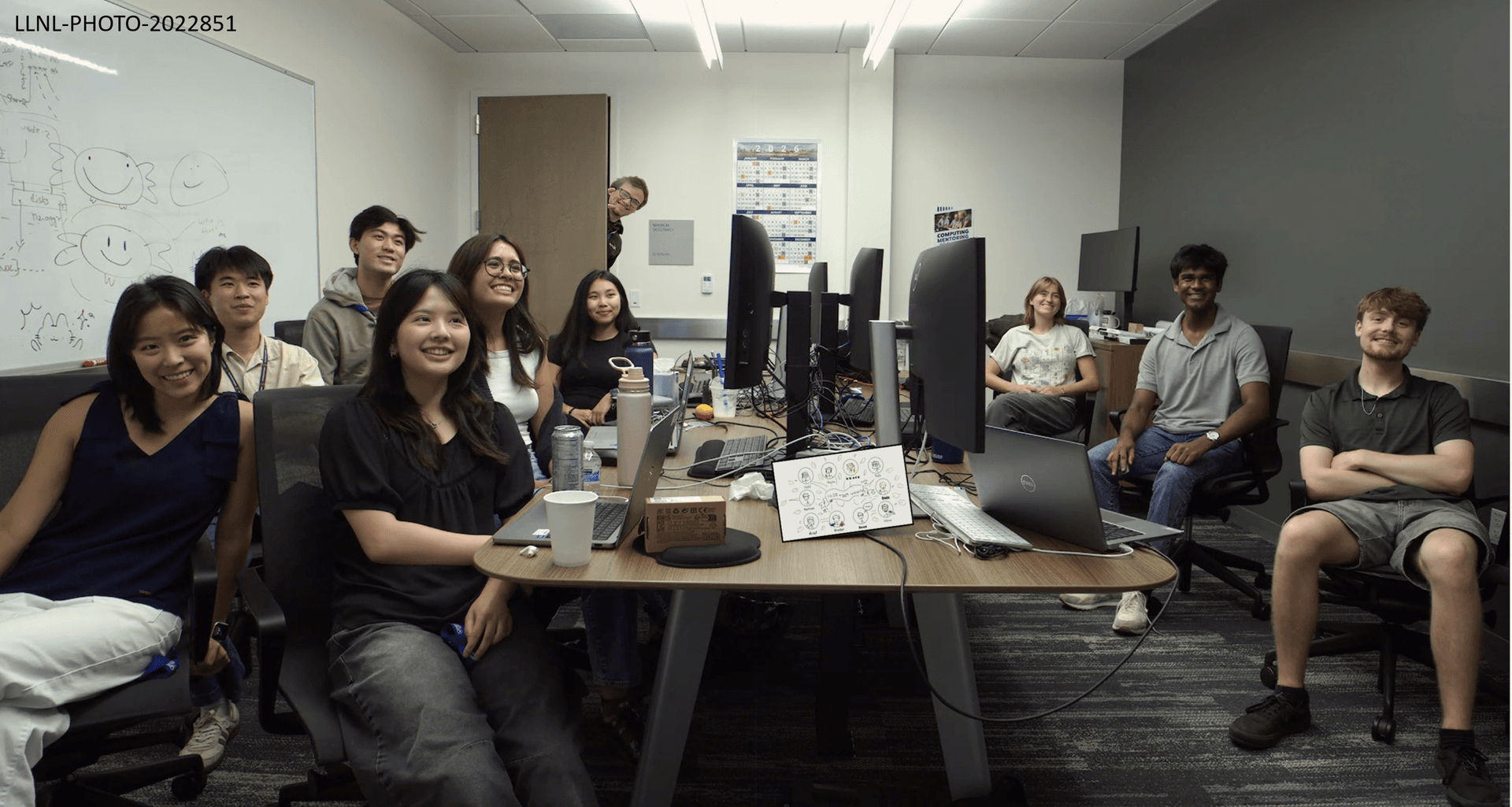 Ariel with LLNL intern friends